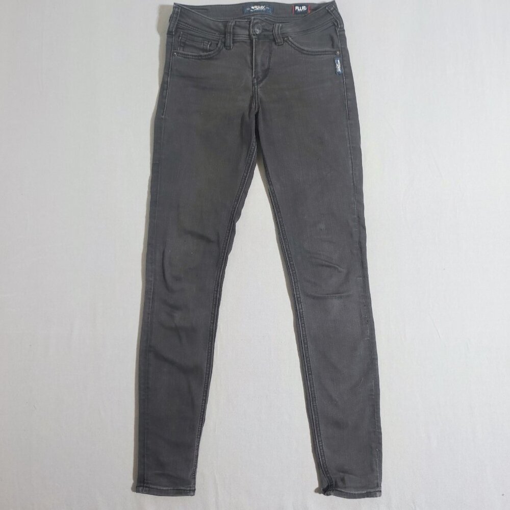 Silver Jeans women's size W25/L31 grey Aiko Fluid Denim High-rise Super Skinny